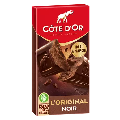 Chocolat noir L'Original COTE D'OR - Tablette de 200g