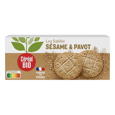 Biscuits Pavot Sésame CEREAL BIO - 132g