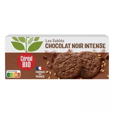 Biscuits Chocolat Noir Intense CEREAL BIO - 132g