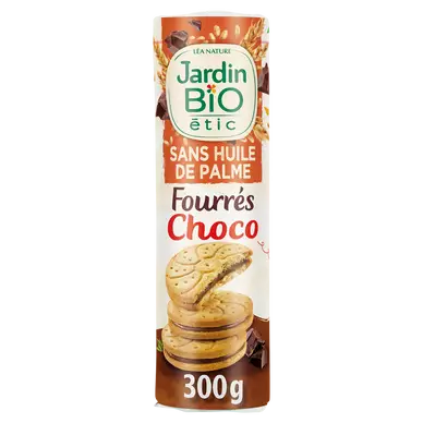 Biscuit fourrés au chocolat bio JARDIN BIO 300g