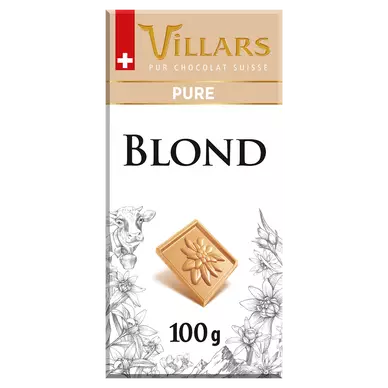 Chocolat blond pur VILLARS, Tablette de 100g