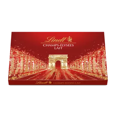 Boite d'assortiment Chocolat au lait LINDT CHAMPS-ELYSEES - 184g - 17Bouchées