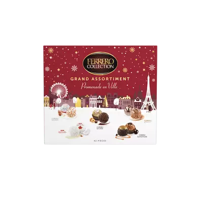 Assortiment Confiserie Chocolat Collection grand assortiment Promenadeen ville FERRERO 42 pièces 432g