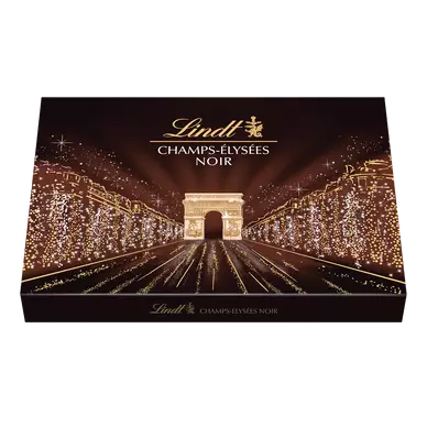 Boite d'assortiment Chocolat noir LINDT CHAMPS-ELYSEES - 470g - 43 Bouchées