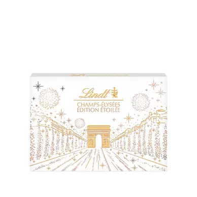 Boite d'assortiment Chocolat Edition Etoilée LINDT CHAMPS-ELYSEES - 475g - 44 Bouchées