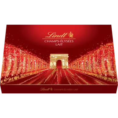 Boite d'assortiment Chocolat au lait LINDT CHAMPS-ELYSEES - 482g