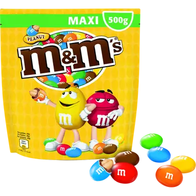 Bonbons chocolat cacahuète M&M's Peanut, 500g