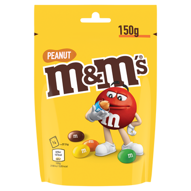 M&M's® Peanut pochon 150g, carton de 12