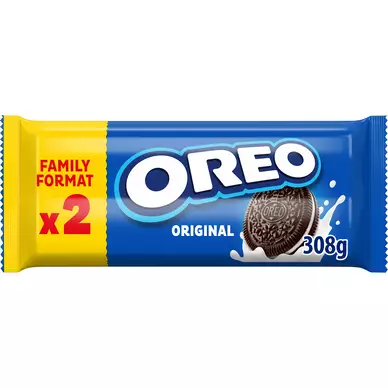 Biscuits cacaotés fourrés à la vanille Original OREO, 2 paquets de 154g