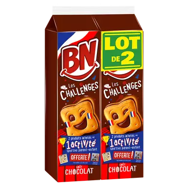 Biscuits fourrés chocolat BN x32, 570g