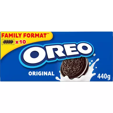 Biscuits cacaotés fourrés à la vanille Original OREO - Format familial440g