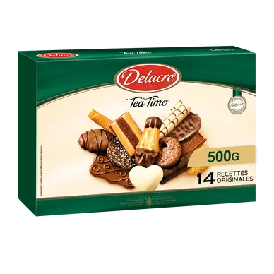 Gâteau TEA TIME Tradition DELACRE, boîte 500g