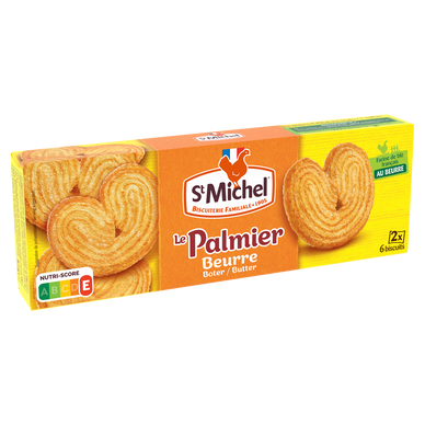 Gâteau Le palmier au beurre SAINT MICHEL, paquet de 87g