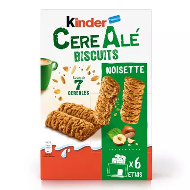 Biscuit Kinder Cerealé noisettes (2x6) 204g