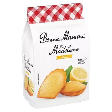 Madeleines citron BONNE MAMAN - x12 sachets - Le paquet de 300g