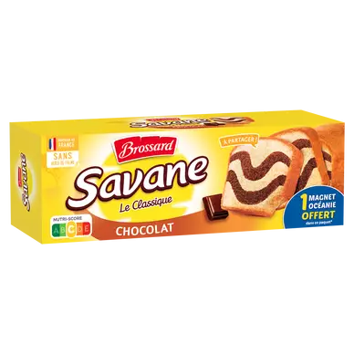 Gâteau marbré SAVANE chocolat familial BROSSARD, 310g
