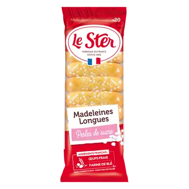 Madeleines longues pépites de sucre LE STER x20 - 250g