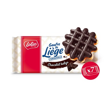 Gaufre de Liège chocolat Lotus - x7 sachets - Le paquet de363g