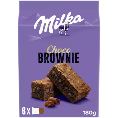 Gâteaux brownie au chocolat Choco Brookie MILKA pocket - Boîte de 180g
