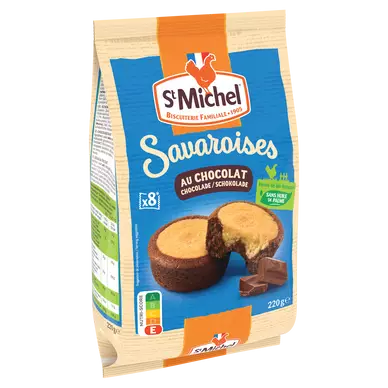 Gâteaux Savaroises au chocolat ST MICHEL - x8 sachets - Le paquet de 220g