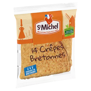 Crêpes bretonne nature ST MICHEL - Le paquet de 367g