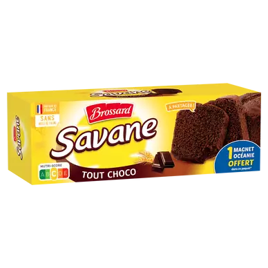 Gâteau marbré SAVANE Tout chocolat noir BROSSARD, 310g