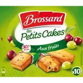Mini cakes aux fruits BROSSARD, 10 unités, 300g
