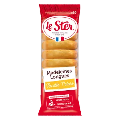 Madeleines longues aux oeufs frais LE STER LE PATISSIER x20 250G