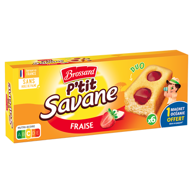 Gâteau duo Fraise PTIT SAVANE BROSSARD, 150g