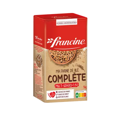 Farine complète FRANCINE, boîte de 1kg
