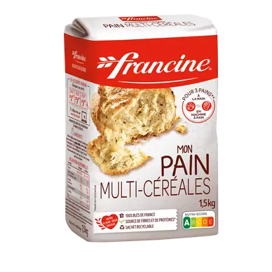 Préparation pour pain multi-céréales FRANCINE, 1,5kg