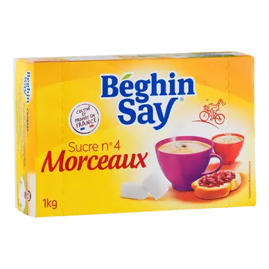Sucre en morceaux N°4 BEGHIN SAY, 1kg