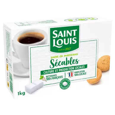 Sucre morceaux sécables n°4 ST LOUIS, 1Kg