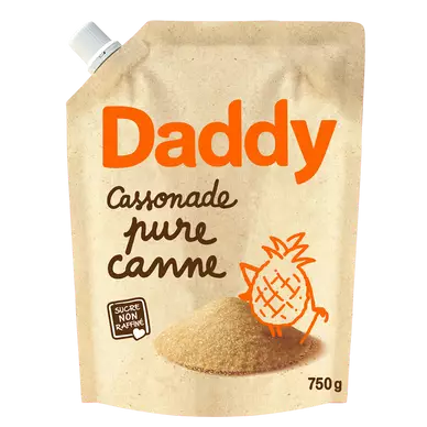 Sucre cassonade DADDY profil pack kraft 750g