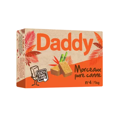 Sucre de canne pure en morceaux DADDY, 1kg