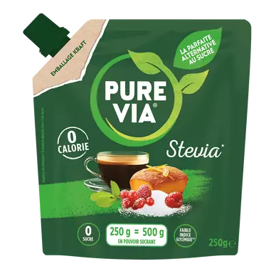 Édulcorant à la stévia en poudre PURE VIA, 250g