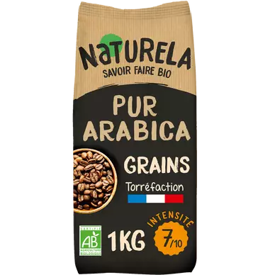 Café en grains Bio NATURELA PUR ARABICA N°7 - 1kg