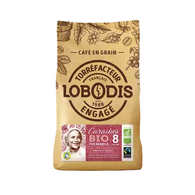 Café moulu bio pur Arabica intensité 7, paquet de 500g