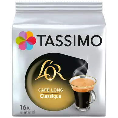 Café dosettes TASSIMO L'OR Café Long Classique - Compatible TASSIMO -x16