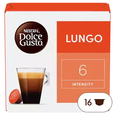 Café capsules NESCAFE LUNGO N°6 - compatible DOLCE GUSTO - x16