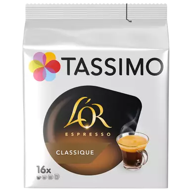 Café dosettes TASSIMO L'OR Espresso Classique - Compatible TASSIMO - x16