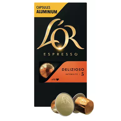 Café capsules L'OR ESPRESSO Delizioso N°5 - Compatible NESPRESSO - x10