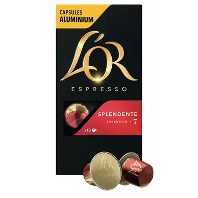 Café capsules L'OR ESPRESSO Splendente N°7 - Compatible NESPRESSO - x10