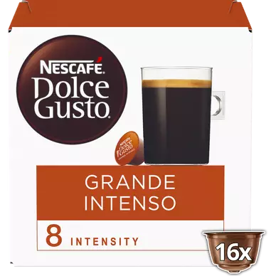 Café capsules NESCAFE GRANDE INTENSO N°8 - Brésil - compatible DOLCEGUSTO - x16