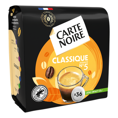 Café dosettes CARTE NOIRE Classique N°5 - compatible SENSEO - x36