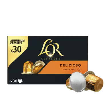 Café capsules L'OR ESPRESSO Delizioso N°5 - Compatible NESPRESSO - x30156g