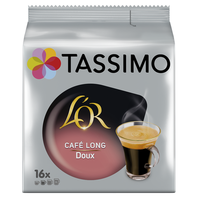 Café dosettes TASSIMO L'OR Café Long Doux - Compatible TASSIMO - x16