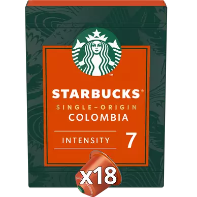 Café capsules STARBUCKS COLOMBIA N°7 - Colombie - compatible NESPRESSO - x18