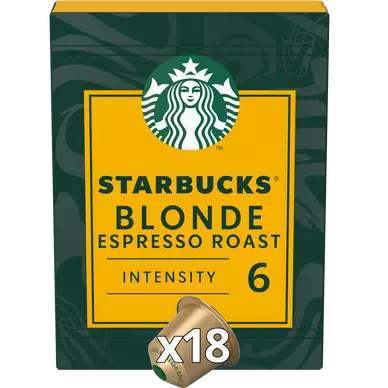 Café capsules STARBUCKS BLONDE ESPRESSO ROAST N°6 - compatible NESPRESSO - x18