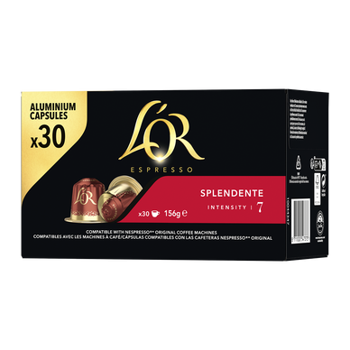Café capsules L'OR ESPRESSO Splendente N°7 - Compatible NESPRESSO - x30 156g